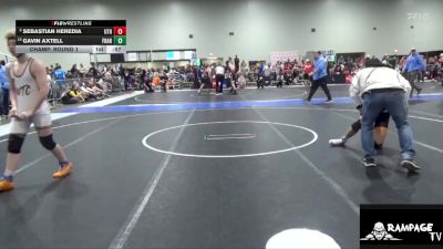 144 lbs Champ. Round 1 - Gavin Axtell, WTC vs Sebastian Heredia, U Town Hammers