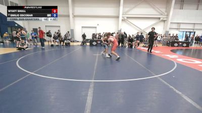 126 lbs Cons. Sub-quarters - Wyatt Shull vs Emilio Escobar, Granite Wrestling Club