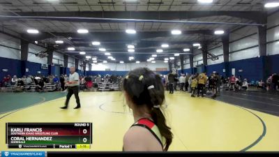 68 lbs Round 5 - Coral Hernandez, Homedale vs Karli Francis, Southern Idaho Wrestling Club