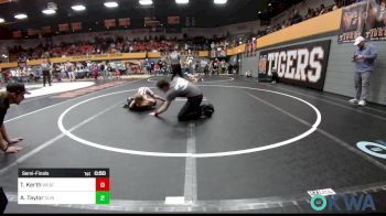 49 lbs Semifinal - Tripp Kerth, Weatherford Youth Wrestling vs Ayden Taylor, Clinton Youth Wrestling