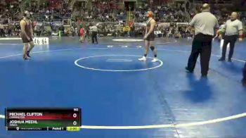 182 lbs Quarterfinal - Michael Clifton, Carrington vs Joshua Meehl, Oakes