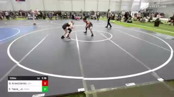 106 lbs Semifinal - Ben Krawczenko, Lions WC vs Emanuel Tapia_ Jr., Hawk Pride WC