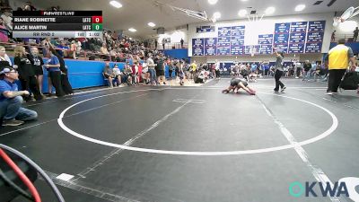 97-102 lbs Rr Rnd 2 - Riane Robinette, Little Axe Takedown Club vs Alice Martin, Little Axe Takedown Club