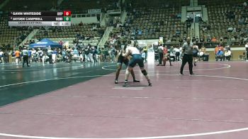 7A 190 lbs Quarterfinal - Gavin Whiteside, Enterprise HS vs Jayden Campbell, Mary G Montgomery