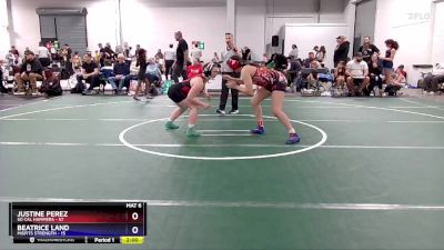 145 lbs Round 3 (6 Team) - Justine Perez, So Cal Hammers vs Beatrice Land, Misfits Strength