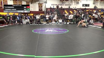 175 lbs Quarterfinal - Cj Pensiero, Bishop McCort vs Gabriel Logan, Delbarton