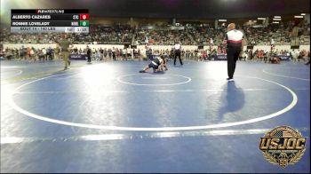 140 lbs Round Of 32 - Alberto Cazares, Shawnee Takedown Club vs Ronnie Lovelady, Noble Takedown Club