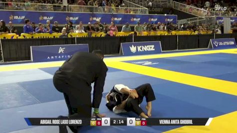 Vienna Anita Ghobril vs Abigail Rose Laso Lorenzo 2026 Pan Kids Jiu-Jitsu IBJJF Championship