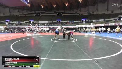 285 lbs Champ Round 1 (16 Team) - Jacob Cozze, Nazareth vs Gabriel Heard, Denbigh