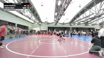 81 lbs Rr Rnd 2 - Brady Schneck, Revival White MS vs Landon Girch, Warhawks Wrestling Black