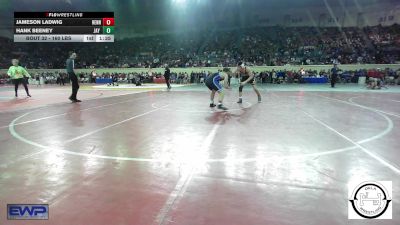 160 lbs Round Of 128 - Jameson Ladwig, Hennessey Eagles Jr High vs Hank Beeney, Jay Junior High