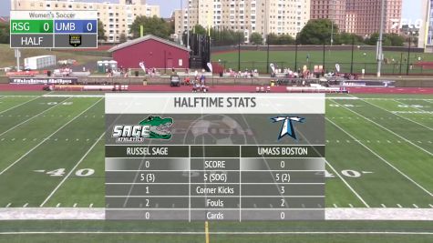 Replay: Russell Sage vs UMass-Boston | Sep 6 @ 3 PM