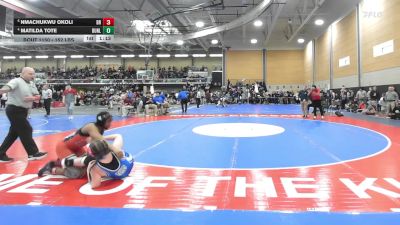 152 lbs Quarterfinal - Nmachukwu Okoli, Bridgewater-Raynham vs Matilda Tote, Bunnell