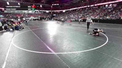 132 lbs 3rd Place Match - Ashton Scheele, Westosha Central vs Evan Fahey, Oregon