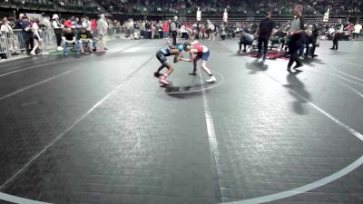 90 lbs Consi Of 8 #1 - Orian Johnson, Teaneck Wrestling vs Traiano Dandeneau, Olympic