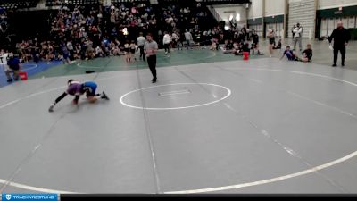 96 lbs Round 2 (8 Team) - Ayden Kuebler, G.I. Grapplers vs Lincoln Schall, Kearney Matcats - Blue