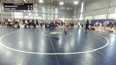 U23 Women - 53 lbs Cons. Round 2 - Megan Spencer, AK vs Isabell Ortiz, KS