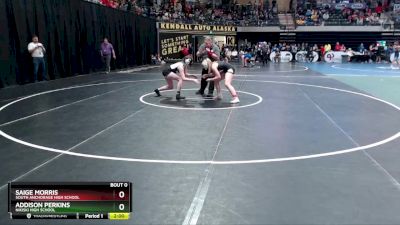 145G Champ. Round 1 - Addison Perkins, Nikiski High School vs Saige Morris, South Anchorage High School