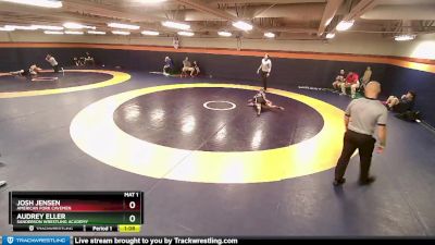 78-83 lbs Round 2 - Audrey Eller, Sanderson Wrestling Academy vs Josh Jensen, American Fork Cavemen