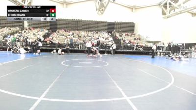 122-H lbs Consi Of 32 #1 - Thomas Saiber, Springfield vs Chris Chang, Olympic