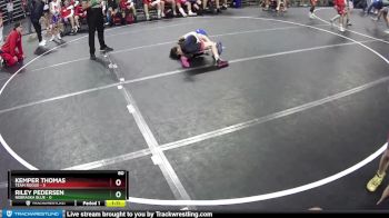 80 lbs Round 2 (6 Team) - Riley Pedersen, Nebraska Blue vs Kemper Thomas, Team Rogue