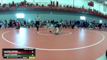 145 lbs Champ. Round 1 - Allison Wiener, Rhyno Academy Of Wrestling vs Gracie Fischer, HardWay Wrestling Academy