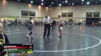 140 lbs Finals (2 Team) - Jake Van De Reit, Missouri Gold vs Jack DeMedicis, AYWO