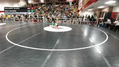 150 lbs Cons. Round 1 - Galloway Oleary, Saratoga vs Billy Velarde, Lander Valley