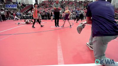 80 lbs Quarterfinal - Reid Claggett, Bristow Wrestling vs Nathan Cruz, Scrap Yard Training