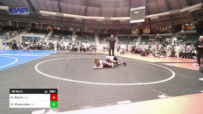 90 lbs Rr Rnd 4 - Blazyn Welch, Claremore Wrestling Club vs Noah Shuemake, Viking Wrestling Club