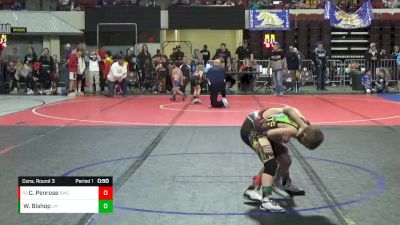 54 lbs Cons. Round 3 - Cameron Penrose, Bozeman Wrestling Club vs Wyatt Bishop, Laurel Matburners