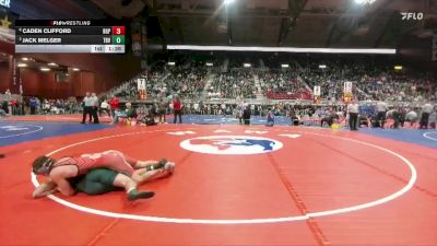 2A-144 lbs Quarterfinal - Jack Melger, Tongue River vs Caden Clifford, Big Piney