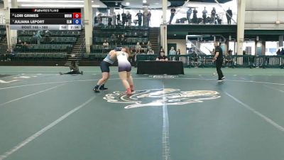 180 lbs Cons. Round 2 - Juliana Lefort, Elmhurst vs Lori Grimes, Mount Union