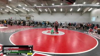 100 lbs Champ. Round 2 - Michelle Henman, Kelly Walsh vs Justice Gutierrez, Pomona