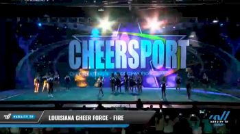 Louisiana Cheer Force - Fire [2021 L4 - U17 Coed Day 1] 2021 CHEERSPORT National Cheerleading Championship