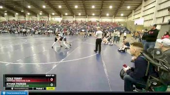 90 lbs Cons. Round 2 - Kyvan Parker, Charger Wrestling Club vs Cole Terry, Viewmont Wrestling Club