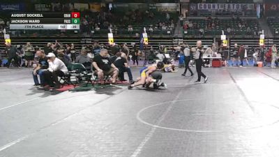 185 lbs 7th Place - August Sockell, Cranford vs Jackson Ward, Pascack HIlls