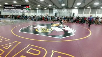 125 lbs Cons. Round 1 - Priscyla Miguel Manuel, Fort Morgan vs Autumn Kulpa, Strasburg