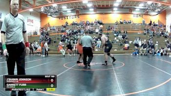 285 lbs 1st Place Match - J`Shawn Johnson, Mansfield Sr. vs Garrett Furr, Hillsdale
