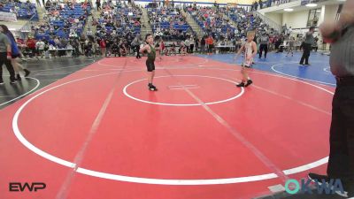 70 lbs Quarterfinal - Knox Perkins, Tahlequah Wrestling Club vs Beau Barrett, Black Fox Wrestling