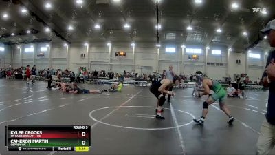 165 lbs Round 5 (6 Team) - Kyler Crooks, St. Paris Graham vs Cameron Martin, Osprey WC