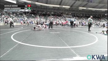 61 lbs Quarterfinal - Nicholas George, Tulsa North Mabee Stampede vs Andrew Klingenberg, D3 Wrestling Cluib