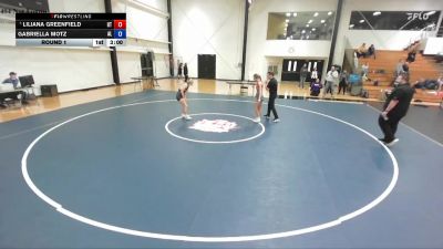 110 lbs Round 1 - Liliana Greenfield, Indiana Tech vs Gabriella Motz, Albion