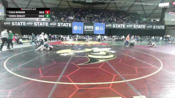 Boys 3A 132 lbs Cons. Semi - Cole Borden, Shelton vs Owen Ensley, Sedro-Woolley