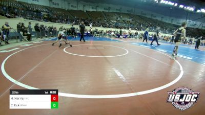 52 lbs Consi Of 16 #2 - Harper Harris, Tuttle Wrestling Club vs Chance Eck, Brawlers