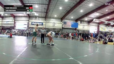 285 lbs Quarterfinal - Leo Mathias, Battle Mountain vs Jake Delgado, Lake Mead Christian Academy