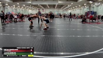 136 lbs Quarterfinal - Micah Engelman, Mat Assasins vs Lucas DaSilva, Force Wrestling Club