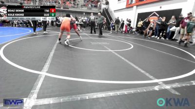 131 lbs Quarterfinal - Boaz Senge, Team Tulsa Wrestling Club vs Kole Knoke, Sallisaw Wrestling