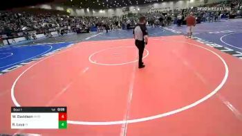 Round Of 16 - Will Davidson, Paso Robles Wrestling vs Rambo Loya, Standfast Texas