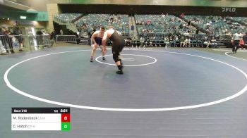 285 lbs Consi Of 16 #1 - Marshall Rodenbeck, Clackamas vs Carson Hatch, Cal Poly Humbolt